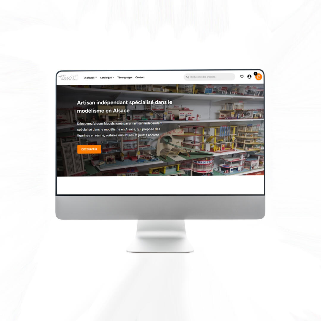 Création de site web ecommerce - Vroom Models